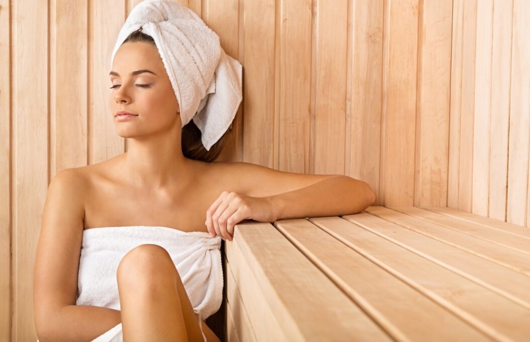 Woman,In,The,Sauna